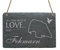 Schiefertafel « INSEL FEHMARN » Schild mit Motiv - Größe ca. 22 x 16 cm - Geschenk Dekoschild Dekoration - Urlaub Ferien Ostsee