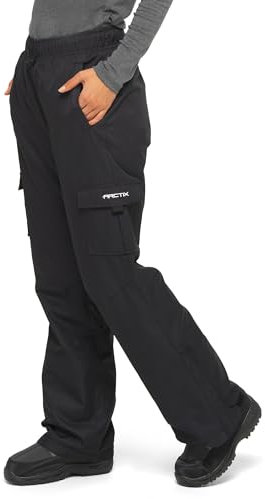 Arctix Damen Women's Lumi Fleece Lined Cargo Pant Skihose, Schwarz, Small/31 Inseam