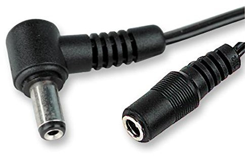 rhinocables CCTV Camera Cable Extension 2.1mm Right Angle 90 degree Socket to DC Power Plug Lead (3m)