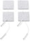 Promed Gewebe-Elektrode 45 x 45 mm, 4 Stück, selbstklebende Tens Elektroden mit 2mm-Stecker-Anschluss für TENS/EMS Geräte, wiederverwendbar