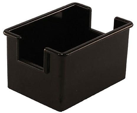 Zuckerpackungshalter, Kunststoff, schwarz (1 Dutzend)