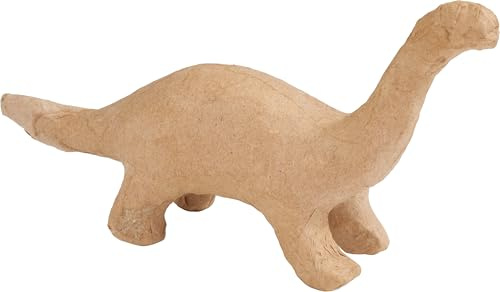 décopatch AP101O Träger XS aus Pappmaché, mini Brontosaurus, 17 x 5 x 10 cm, zum Verzieren