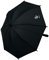 Altabebe (AL7000-02) Universal Sonnenschirm Sonnenschutz für Kinderwagen und Buggy - UV Schutz 50+ / 73 cm Durchmesser - Biegsamer Schirm mit Universalhalterung für Rund- und Ovalrohre - Schwarz