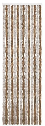 BRUNNER Campingartikel Chenille Vorhang 56 x 185 cm (dunkelbraun/beige braun)