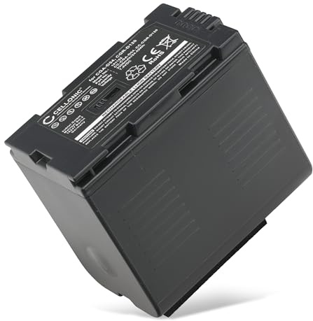 CGA-D54 CGR-D120 -D220 Battery Replacement for Panasonic AG-AC90 AG-DVX100 NV-DA1 NV-MX500 NV-DS60 -DS27 NV-GS1 GS11 PV-DV100 PV-DC152 3300mAh Camera Spare Backup Power Pack