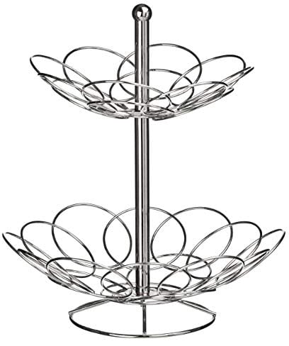 Premier Housewares Frutero, Metal, Plateado, Centimeters