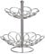 Premier Housewares 509790 2Tier Fruit Basket Chrome Fruit Baskets Vegetable Basket Fruit Storage Fruits Basket Fruit and Veg Rack Veg Rack Storage Fruit Veg