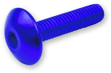 Schraubensatz 6 Stück Verkleidung blau - M6x20
