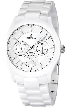 Festina Uhr Für Herren F16639/1 Outlet Keramik Case WeißKeramik Band