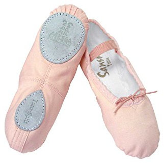 Sansha 5C Tutu-Split Scarpette da Danza - Mezze Punte per Adulto, in Tela., Bambini, 10-05100050, Rose, 36 M
