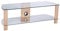 Alphason Century 1200 TV Stand - Light Oak & Clear Glass
