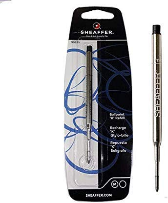 3 PACK - Sheaffer K Ballpoint Pen Refill, Medium Point, Black Ink (SHF99335) by Sheaffer