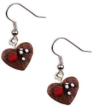 Snykk Süßigkeiten und Gebäck Ohrringe verschiedene Sorten, Farbe:Herzküchlein