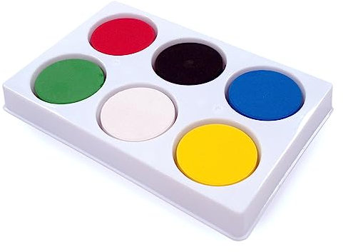 Major Brushes 6-Well Block Palette with Paint
