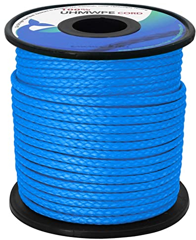 emma kites UHMWPE Geflochtene Schnur Spleißbar Utility Cord DIY Leine Zelt Tarp Guyline Hängematte Ridgeline Whoopie Sling Bear Bagging für Camping Rucksackreisen Survival Bootfahren 30 m 453 kg