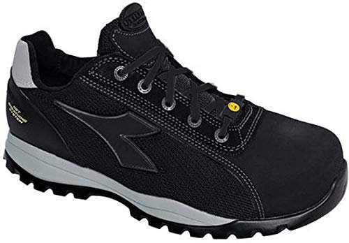 Utility Diadora Glove Net Low PRO S1P HRO Sra ESD, Scarpe Antinfortunistiche Unisex-Adulto, Nero (Black), 45 EU