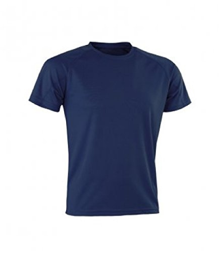 Spiro Mens Aircool T-Shirt (5XL) (Navy)