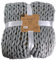 THE HOME DECO FACTORY – Manta, acrílico, Gris, Talla única