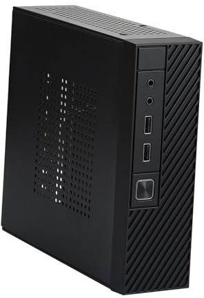 Zanthicia M06 Mini Chassis Computer Industrial Control Chassis With Space Saving Benefits Designed For Exquisite Performance Computer Case Box Desktop PC Enclosure Black