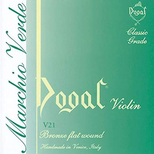 Dogal® »V21A VIOLIN SET MARCHIO VERDE 1/2-1/4 BRONZE« Saiten für Violine - Bronze Flat Wound