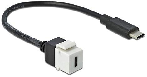 DELOCK ADAP KEYSTONE USB 3.0 C TO USB 3.0 C MIT CABLE