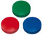 Magnete, farbig sortert Ø 32mm, Haftmagnete für Whiteboard, Kühlschrankmagnet, Magnettafel, Magnetwand, Magnet Rund (30er Pack, blau/rot/grün)