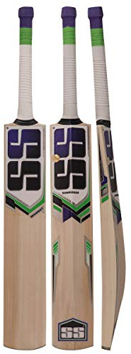 SS Cricketschläger aus Kaschmir-Weidenleder, exklusiver Cricketschläger für Erwachsene, volle Größe mit vollständiger Schutzabdeckung (Magnet)
