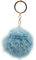 Pom Poms Plüsch Bommel Schlüsselanhänger Pompom Hell Blau
