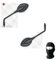KOMPATIBEL MIT Yamaha WR 125 R Lenker-Spiegel FÜR MOTORRÄDER FAR Black UNIVERSAL GENEHMIGTE Spiegel 5603+5603 RÜCKSPIEGEL+MONTAGESATZ M.8 10X1.25