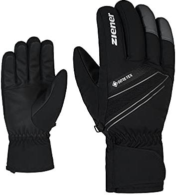 Ziener Herren Gunar Ski-Handschuhe/Wintersport | wasserdicht atmungsaktiv warm Gore-Tex, black.magnet, 10,5