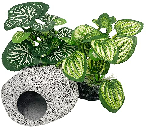 Smoothedo-Pets Aquariumpflanzen, Betta-Dekoration, weiches Seidenblatt, kleine Größe, Kunststoff, künstliche Pflanze, Goldfisch, Wasserlandschaft, Fischversteck, Schlangenbecken, Reptilien, B -