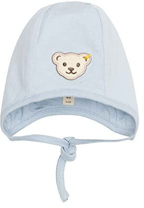 Steiff Unisex Baby Basic Bommel Beanie-Mütze, Celestial Blue, 45