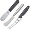 Westmark Frühstücks-Set 3-tlg.: Käse-/Butter-/Frühstücksmesser, Rostfreier Edelstahl/Kunststoff, Silber/Schwarz, 135922E6