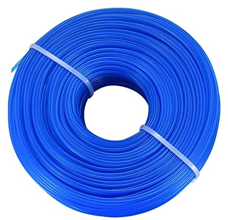 1,6mm x 100m Fil de Débroussailleuse, Bobine Fil Nylon pour Coupe Bordure, Ligne de Coupe-herbe Nylon Round Rope pour Tondeuse à Gazon électrique Débroussailleuse