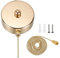PATIKIL AC 125/250V Tracción Cadena Interruptor, On-Off Techo Ventilador Interruptor para Pared Lampara Techo Lámpara, Francés Oro