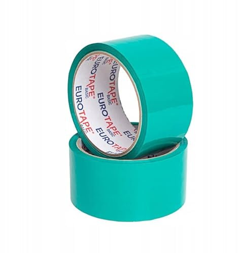 Couleur du ruban adhésif : vert, bleu, noir, rouge, orange, blanc, 48 mmx45 m, ruban d'emballage coloré (1, bleu)