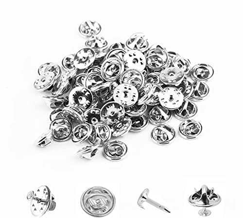 50 Stück Schmetterling Pin Clutch, Schmetterling Kupplung, Verschlüsse Butterfly Clips Pin, Anstecker Pin, Befestigungen für Anstecker, Rücken Schmetterling Kupplung, Pin Backs Schmetterling Krawatte