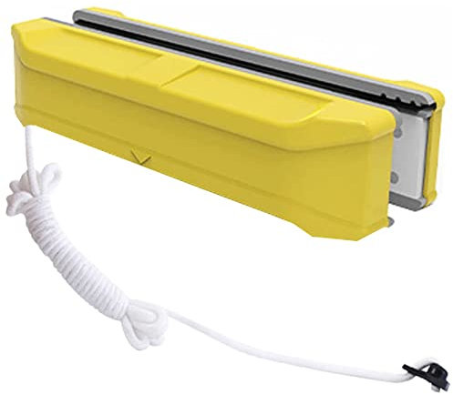 TMXKOOK Glider Double-Side Magnetic Window Cleaner for Double Glazed Windows - 2.5M Long Anti-Falling Rope - Fits 3-30mm Windows - Pane Cleaner.