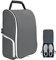 Benuomi Golf-Schuhtasche, Schuhbeutel für Reisen, mit Tasche, Reißverschluss, Sportschuh-Tragetaschen mit seitlichen Zubehörtaschen für Socken, Tees, Golfbälle, GRAU, Golf-Schuhtasche für Socken,