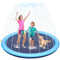 170cm Tapis Enfant de Jet d'eau,Tapis de Jouet Aquatique Pulvérisateur Jeux d Eau Exterieur Piscine,Jeu d'eau Exterieur Été pour Enfant Adulte Chien