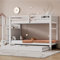 Tcewhhy Etagenbett DREI Schlafplätze Absenkbares Bett Mit Vier Schubladen Stauraum Hochbett 90x200cm Holzbett Jugendbett Für Erwachsene Jugendliche Gästebett Weiß