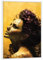 artboxONE Poster mit weiem Rahmen 18x13 cm Menschen Goldene Frau - Bild Frau Frau frauengesicht