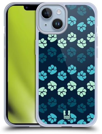 Head Case Designs Blues Zampe Custodia Morbida in Gel Compatibile con Apple iPhone 14 E Compatibile con Magsafe Accessori