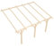 Wood&Play - Carport Überdachung - Einzelcarport aus Holz mit Dacheindeckung - Abstellplatz Holz Pavillon - KVH Holzkammer - Wandmontage - 410x525cm - Bogen Stoß - 12x12x215cm