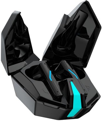 Xmenha Ecouteur Bluetooth sans Fil HiFi Stéréo Contrôle Tactile Oreillette 5.4 Gaming Latence Faible Étanche IPX5 Autonomie 8H avec l'étui