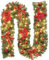 Türkranz Weihnachten,Künstlicher Weihnachtskranz Adventskranz mit Christbaumkugeln und Zweigen Dekokranz,Weihnachtsdekoration Haustür Deko Weihnachten Advent Wreath Christmas Decorations