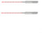 2PCS Rotary Hammer Drill Bits, 200mm Long, Designed for Tough Drilling in Concrete and Masonry (6mm 2PCS)