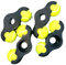 Allayu 4 stücke Snap Füße Adapter Für Wahoo Kickr Core Roller Trainer Indoor Cycling Erfahrung ABS Bike Stand Core Adapter Füße