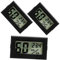 JEWEDECO 3St Hygrometer-Thermometer digitales Thermometer Sensor Monitor Hygrometer Thermometer babyzimmer thermometer Humidor Mini-Thermometer Hygrometer Mini Hydrometer digital Abs Black