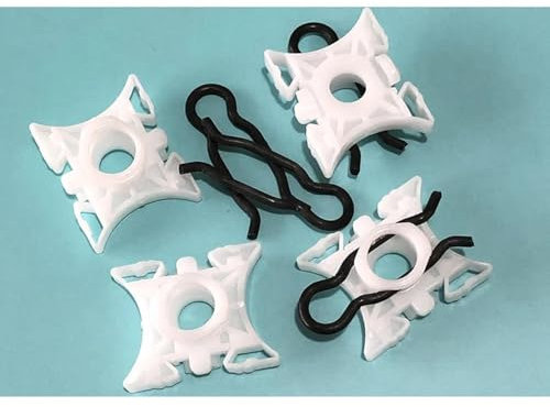 Oulesh Grapas Coche para BMW E32 E34 E36, 10 Piezas de Clips para elevalunas de Puerta y regulador de Ventana Delantera de Coche, Sujetadores deslizantes de riel